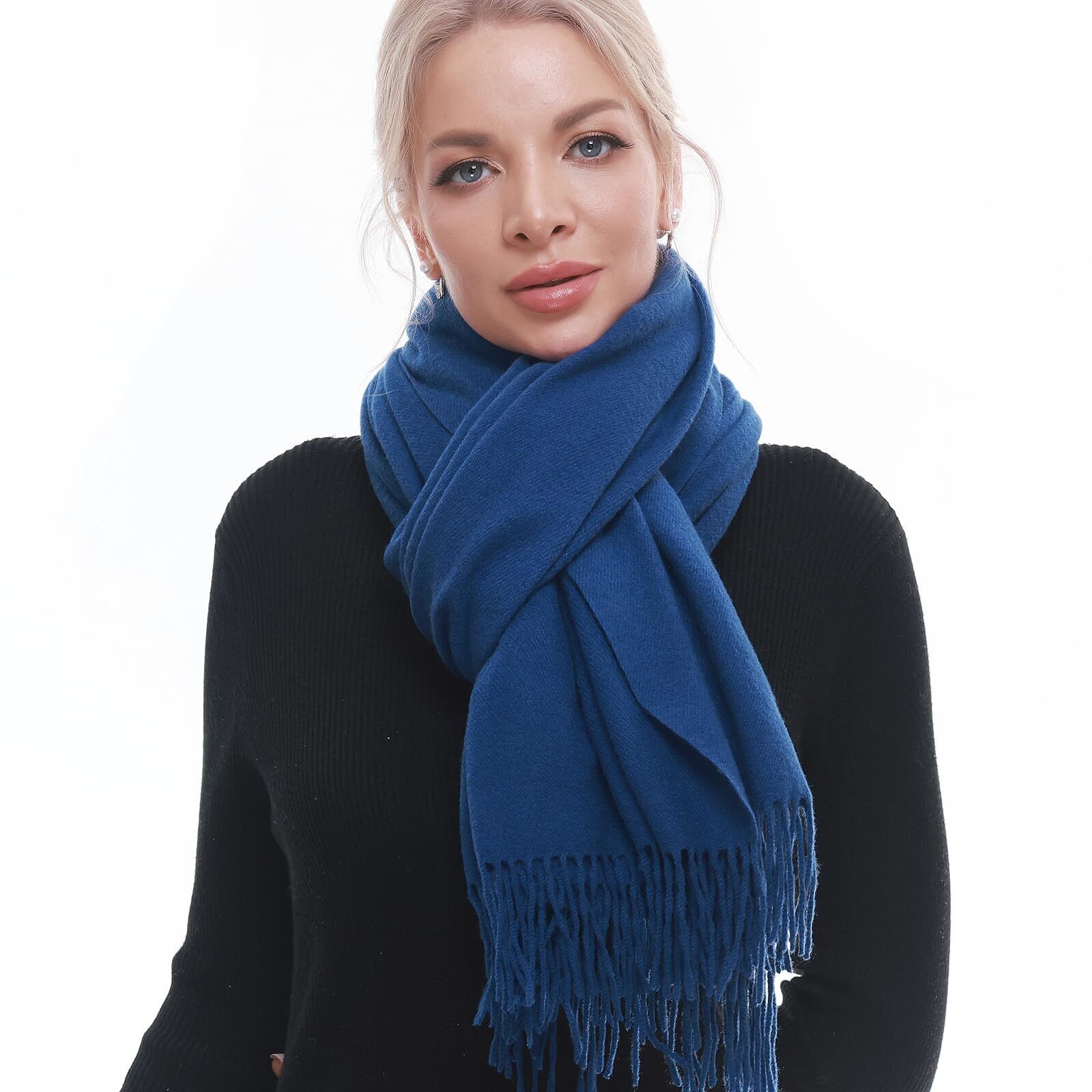 6125 Scarf For Woman Winter Warm Scarves Pashmina Shawls And Wraps Oversized